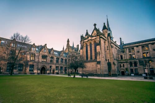 Photo of an old university campus